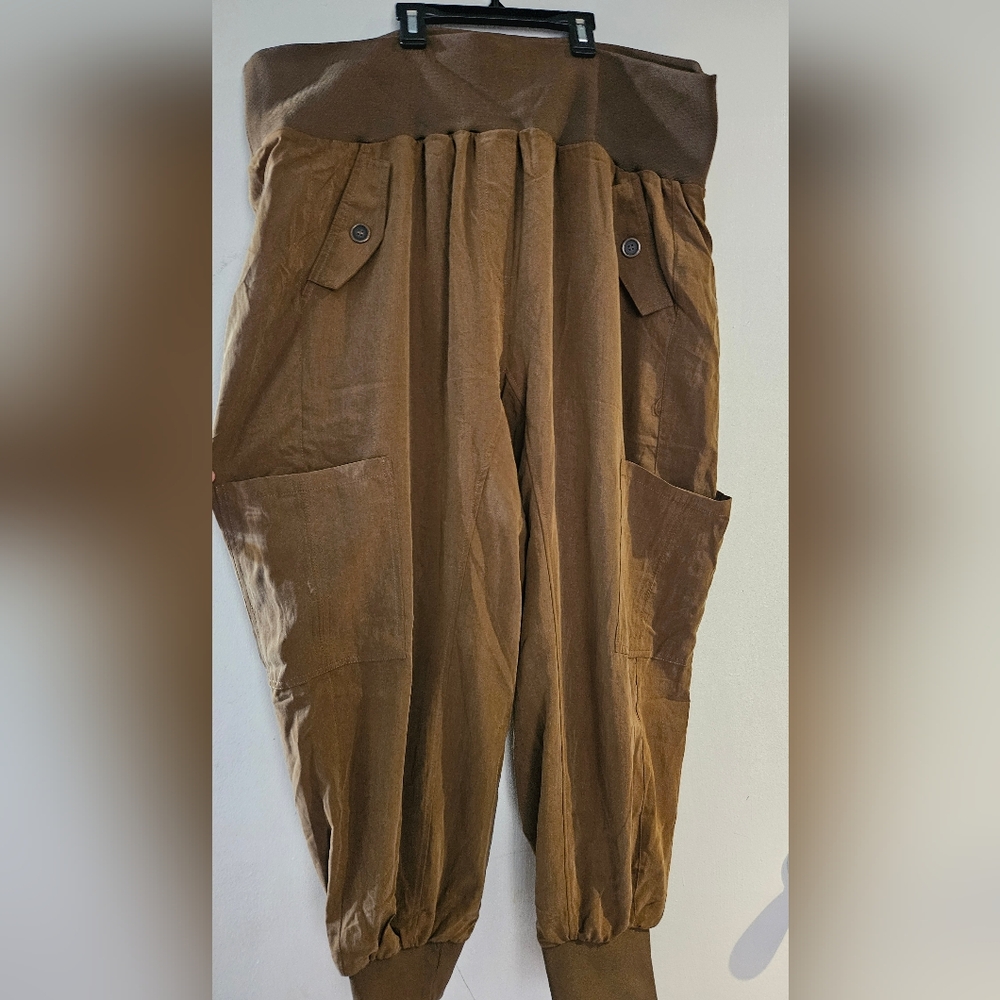 Anthropologie Tan Cargo Pants